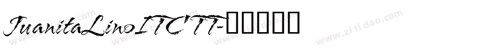 JuanitaLinoITC TT字体转换